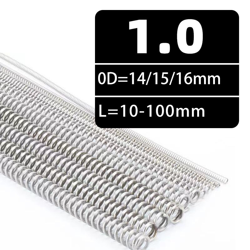 【KH】壓縮彈簧d1.0mm Sus304 OD14/15/16mm長10-150mm壓力彈簧 | 蝦皮購物