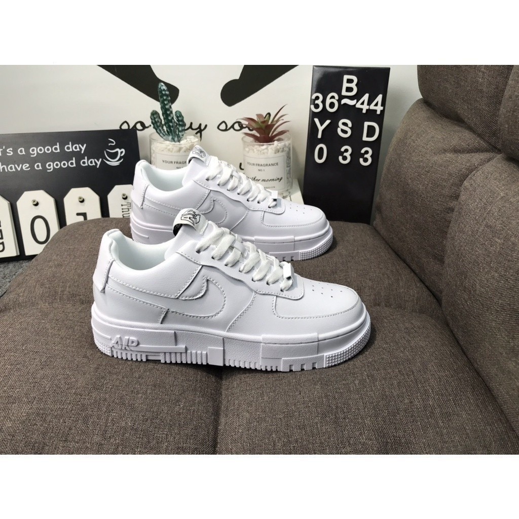 Air Force 1 Pixel AF1 男女運動鞋 ALL WHITE JE3P | 蝦皮購物