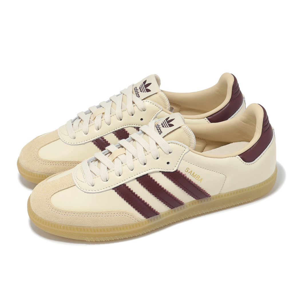adidas 休閒鞋 Samba OG 男鞋 女鞋 米 紅 復古 德訓鞋 愛迪達 [ACS] JS3830 | 蝦皮購物