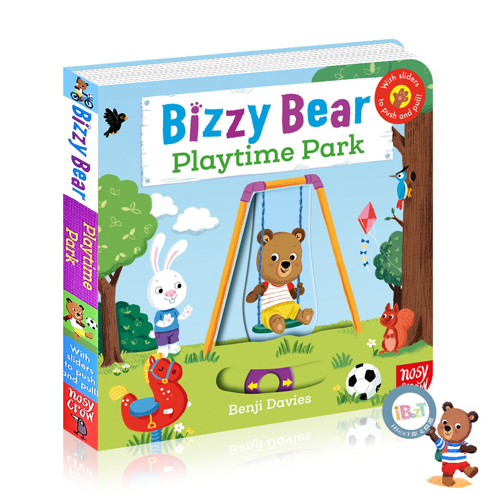 Bizzy Bear正版全新封膜🐻正版官方音檔🎵硬頁操作推拉轉🤴英國版