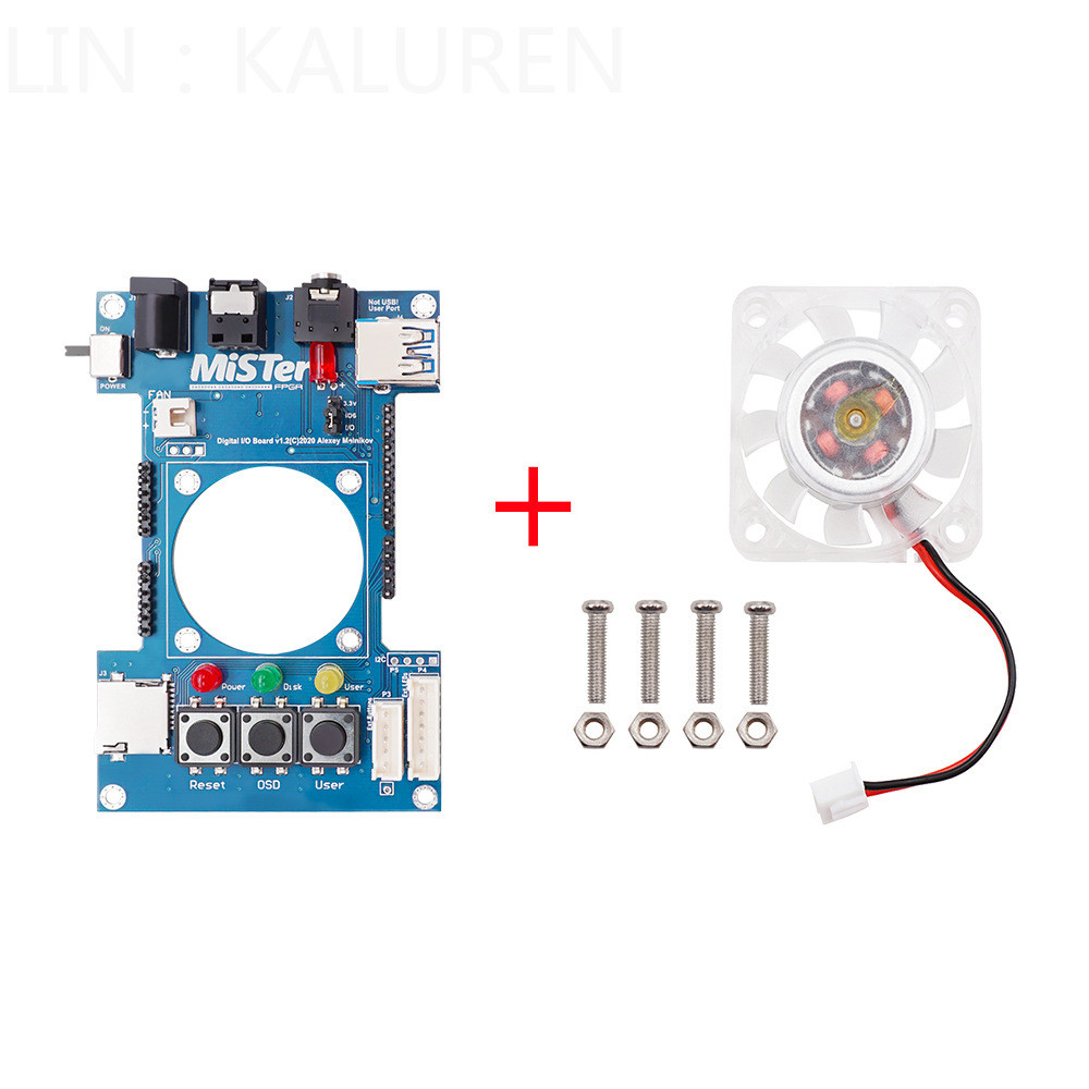 Digital IO Board Kit Für DE10 Nano & MiSTer FPGA – Mit Dual SDRAM (128+128 MB), USB-Hub, Für Retro-Gaming-Konsolen
