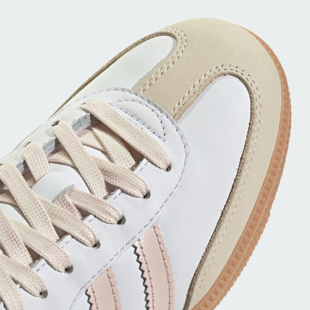adidas 休閒鞋 Samba OG W 女鞋 白 粉紅 膠底 復古 德訓鞋 愛迪達 [ACS] JS1351 | 蝦皮購物