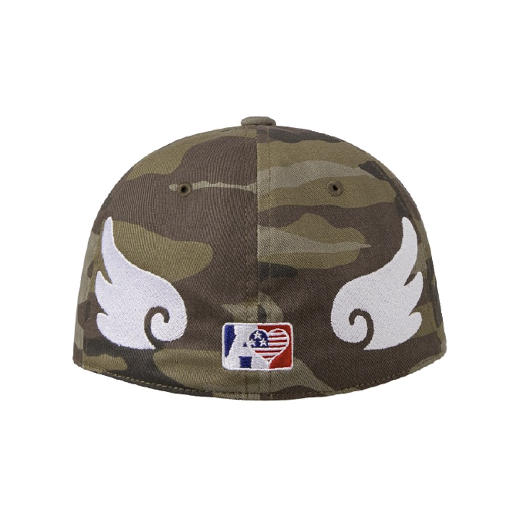 FLOMMARKET]aeae AE SYMBOL ANGEL WING CAP CAMO 洋基天使翅膀全封帽