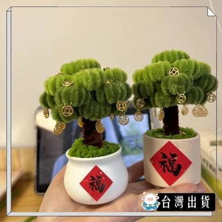 🔥臺灣出貨🔥可開發票✅【咩咩星球】發財樹 DIY盆栽 手工創意擺件 搖錢樹盆栽 diy手工 母親節禮物 桌面可愛擺件
