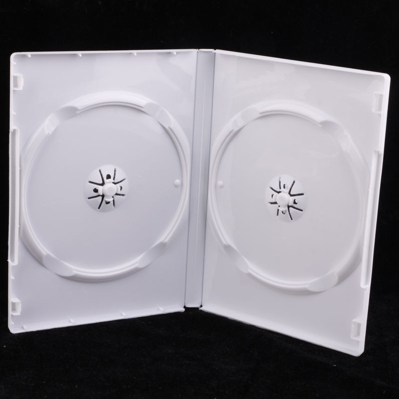 [新品] dvd光盤盒 14釐單片 雙片CD DVD塑料盒乳白可插頁DVD盒 碟盒 | 蝦皮購物
