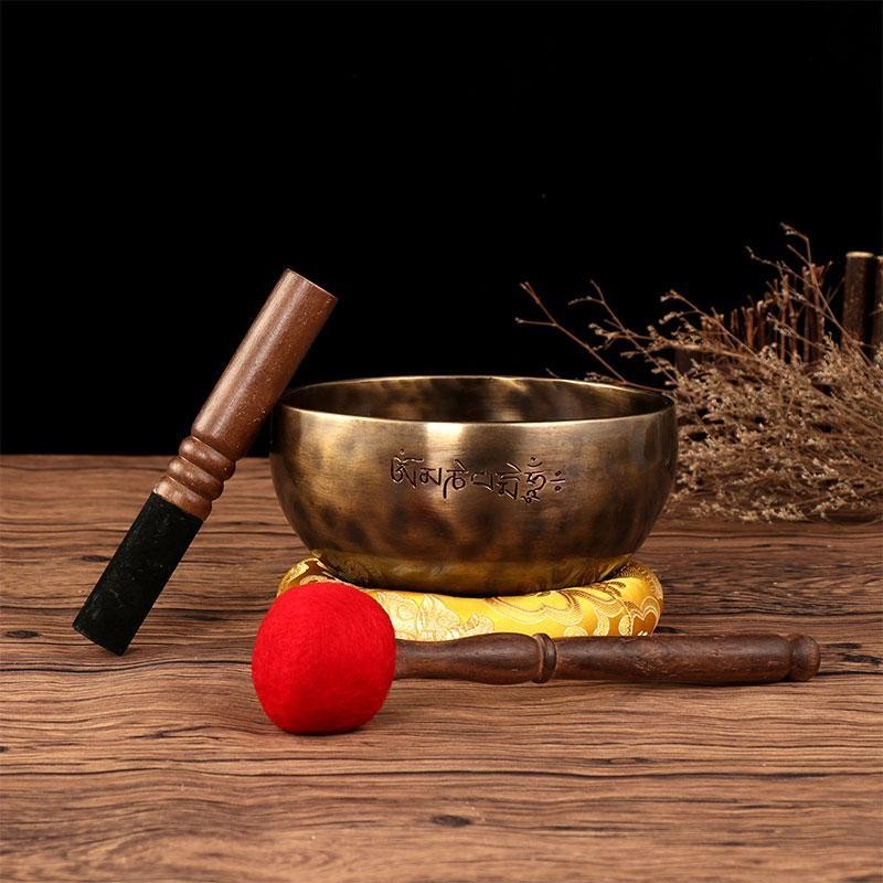 滿月缽 尼泊爾手工銅磬瑜伽冥想缽 佛音缽音療佛音碗古銅缽 | 蝦皮購物