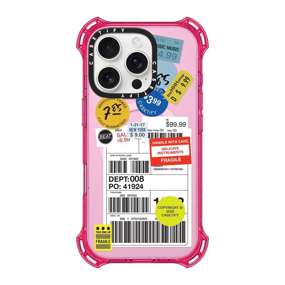 CASETiFY 保護殼iPhone 16Pro/16 Pro Max 標籤貼紙設計款Label Sticker