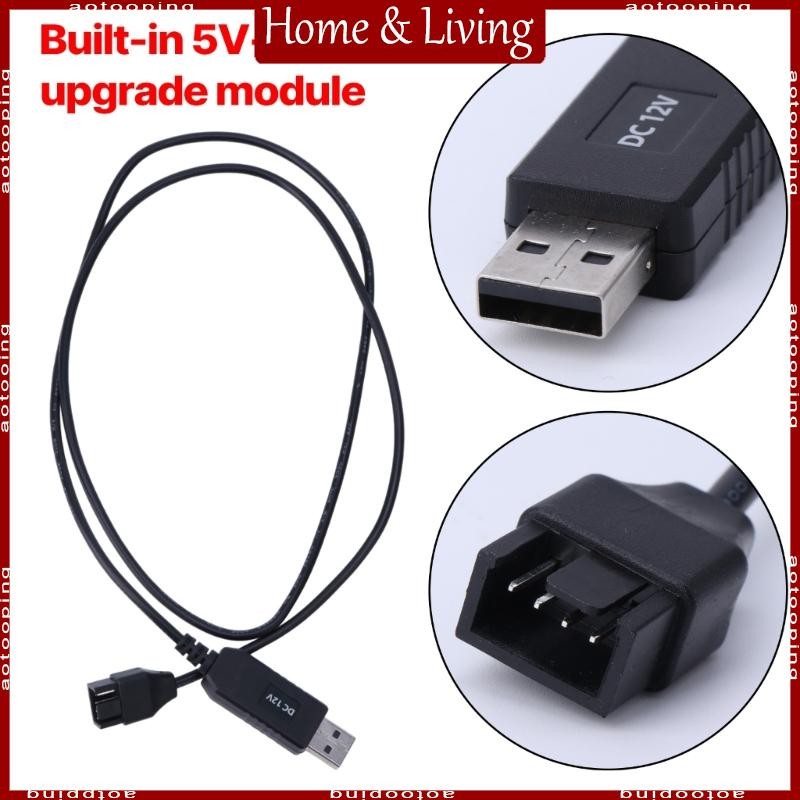 AOTO USB 轉 4Pin 連接線 USB 5V 轉 12V 風扇電源線 PC 機箱 USB A 公頭小 4pin | 蝦皮購物