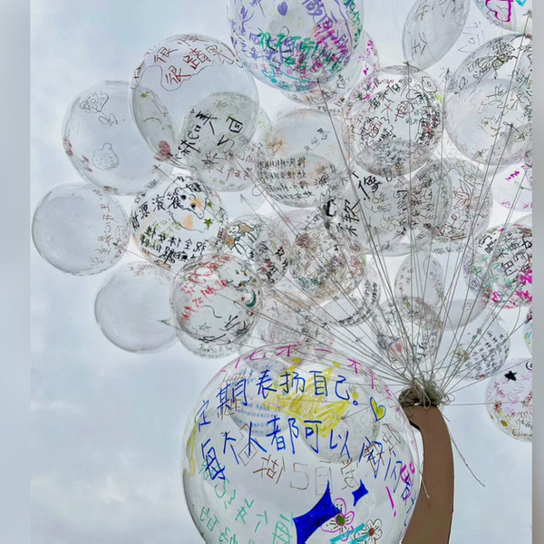 畢業氣球花 氣球花束 生日氣球 花束材料包 波波球花束 波波球花盒 畢業氣球 波波球DIY材料手繪印花畫畫透明氣球彩繪塗 | 蝦皮購物