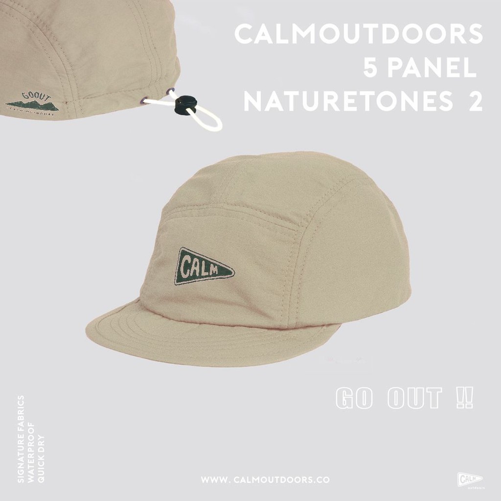 Calm | 5 Panel Naturetones Cap - 米色 | 蝦皮購物