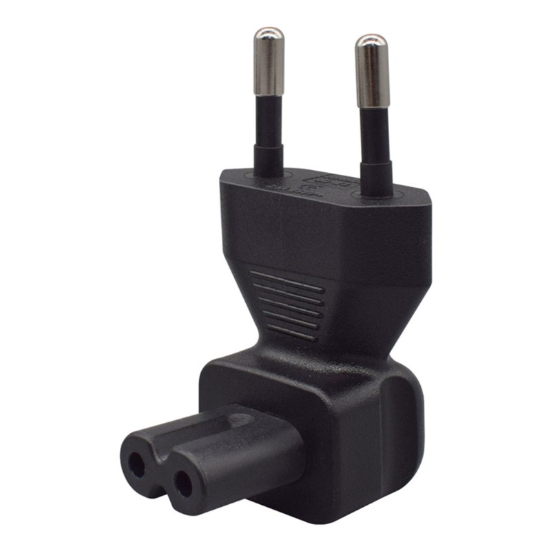 WU 2Pin 電源適配器 EU4 0MM 插頭轉 IEC320 C7 直角插座轉換器 | 蝦皮購物