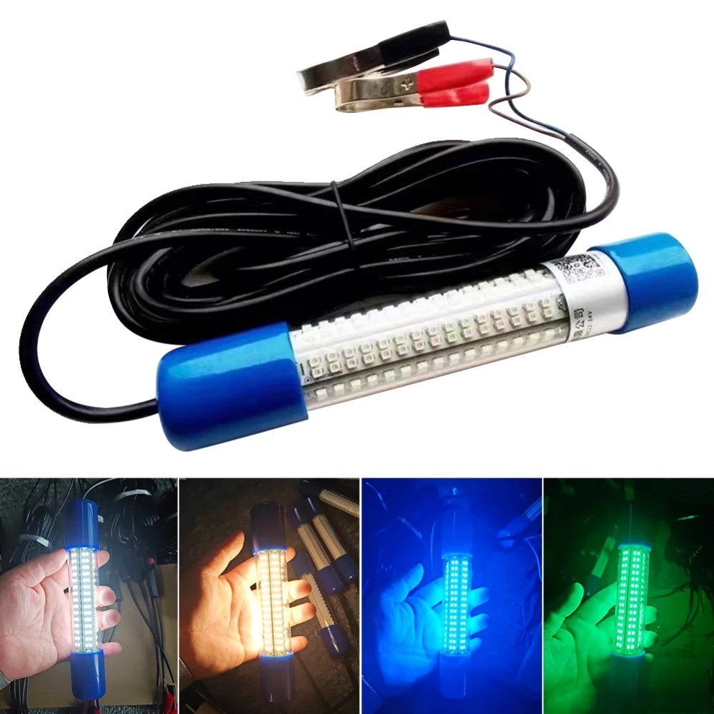 50w DC12-24V 釣魚燈 LED 水下潛水釣魚燈 IP68 Lures Finder 燈吸引磷蝦燈 | 蝦皮購物