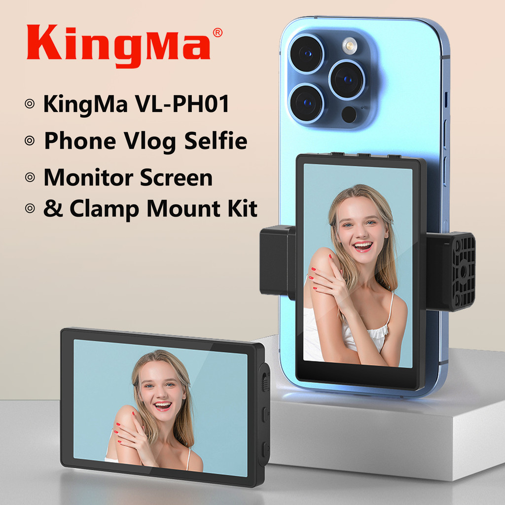 Kingma VL-PH01 智能手機磁性自拍Vlog 翻轉鏡像屏幕後置攝像頭 Kingma VL-PH01 智能手機磁性自拍Vlog 翻轉鏡像屏幕後置攝像頭