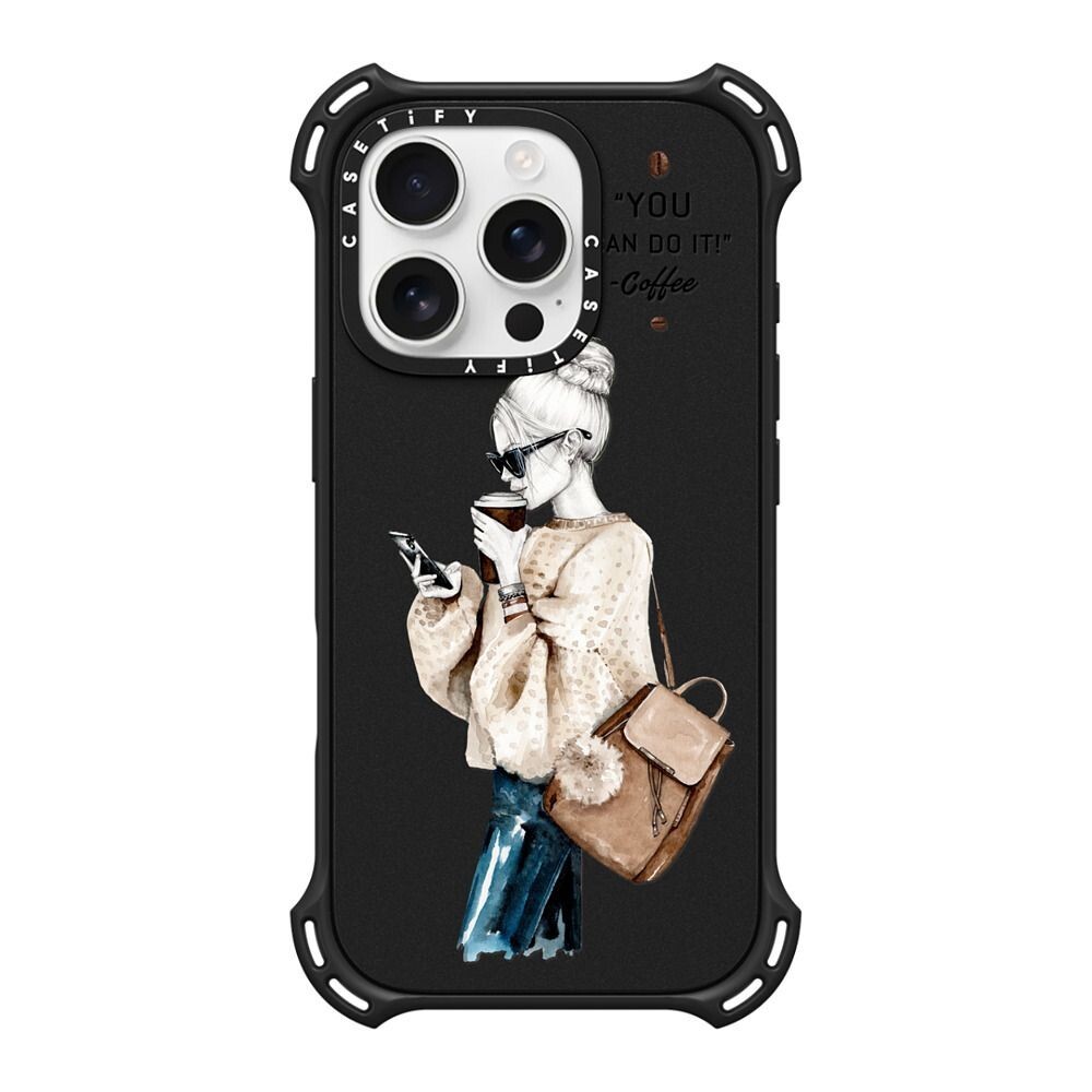 CASETiFY 保護殼iPhone 16 Pro/16 Pro Max 咖啡女孩Girl and coffee 