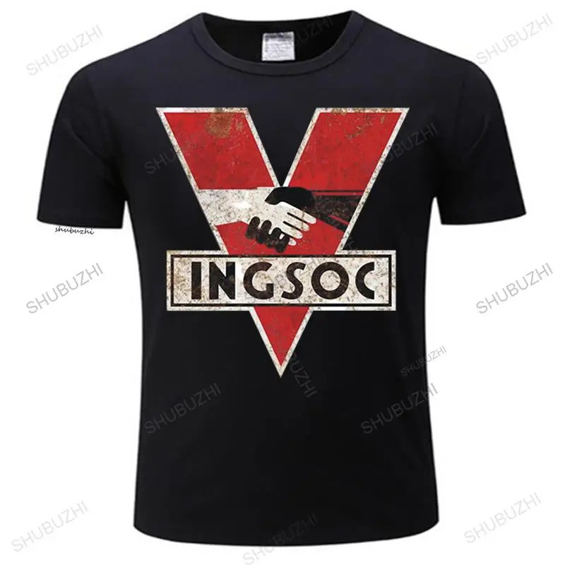 男式 1984 年 INGSOC George Orwell T 恤 Big Brother 做舊設計 Bladerun | 蝦皮購物