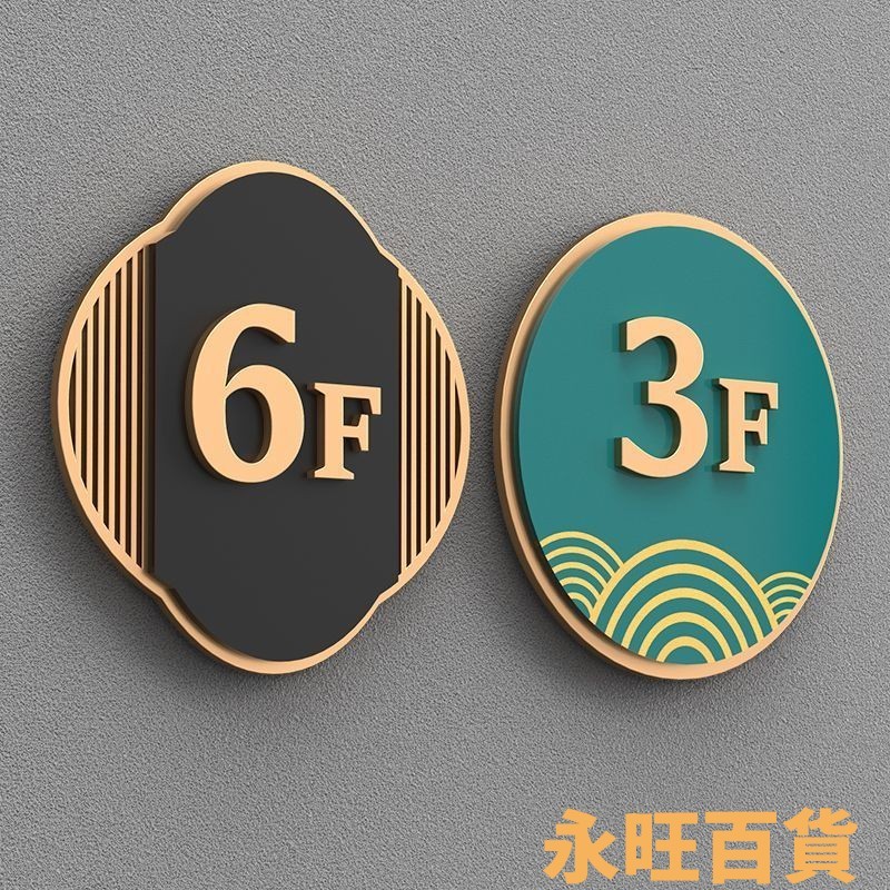 亞剋力樓層牌號碼牌家用定製小區單元樓棟牌酒店賓館標識牌指示牌 訂製門牌 門牌 標識牌 免運 | 蝦皮購物