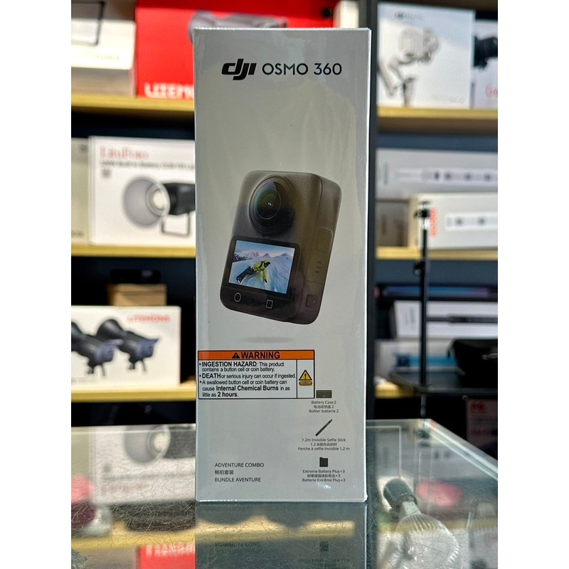 高雄廣明~公司貨 DJI OSMO 360 全景相機 暢拍套裝運動相機 三電充電盒 隱形自拍桿 內建記憶體 | 蝦皮購物