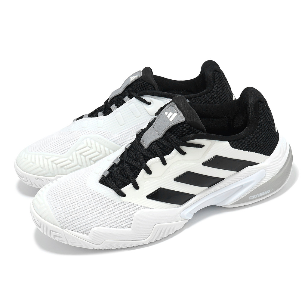 adidas 網球鞋 Barricade 13 M 男鞋 白 黑 低筒 愛迪達 運動鞋 [ACS] IF0465 | 蝦皮購物