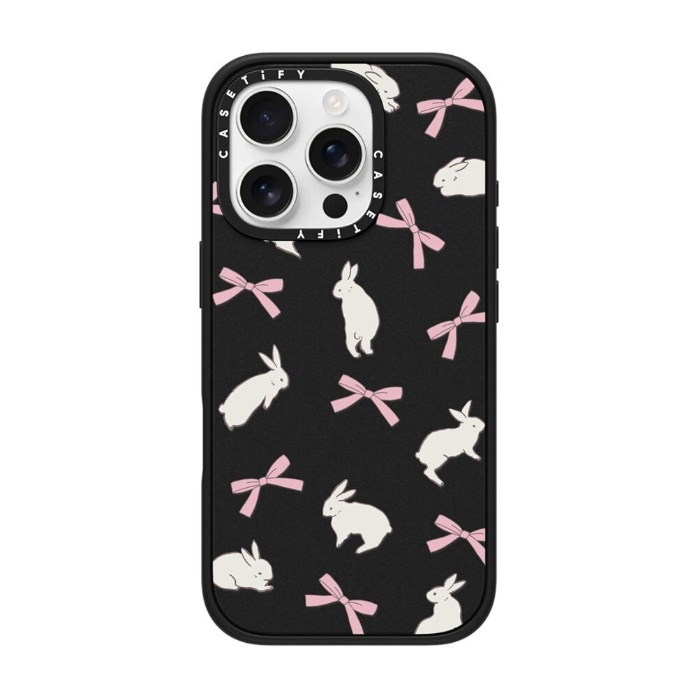 CASETiFY 白兔與粉紅蝴蝶結Rabbit Ribbon iPhone 17/16/15/Air/ Pro