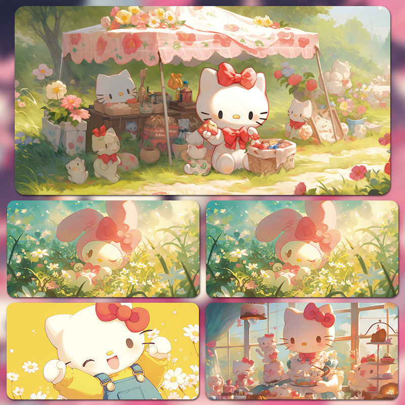 Hello kitty 大號 滑鼠墊 30*70cm 學生 辦公 桌墊 筆電 鍵盤墊 可愛 卡通 女生 防滑 滑鼠墊 寫 | 蝦皮購物