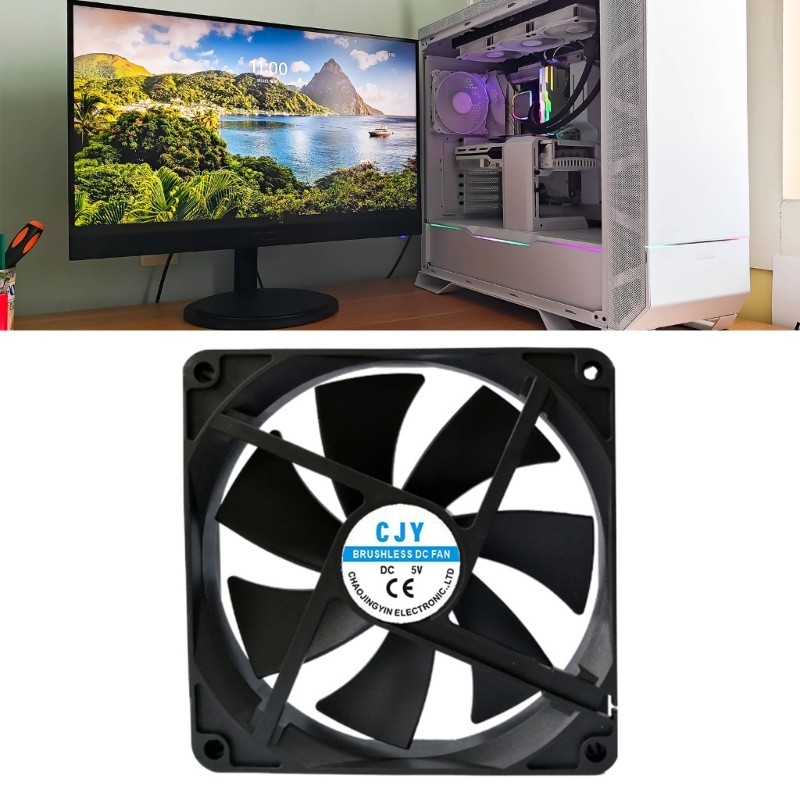 MOON 14025 速 PC 機箱風扇,帶雙軸承低振動設計,適用於 CPU 服務器機櫃小設備 | 蝦皮購物