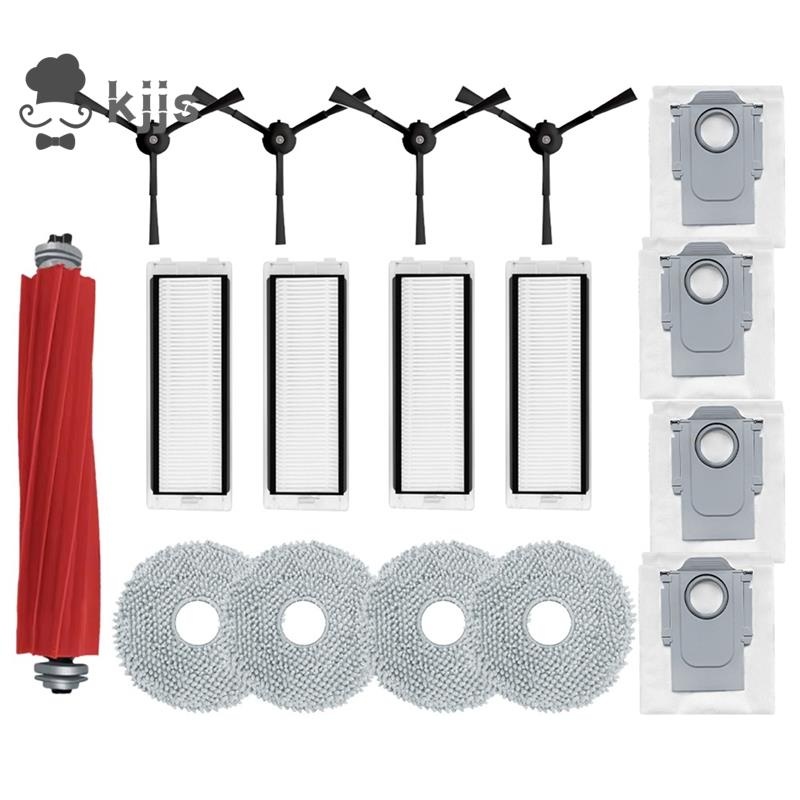 Kit Accessoires Pour Roborock Qrevo - 6 Sacs Poussière, 4 Lingettes, 2 Brosses... - Pièces Rechange