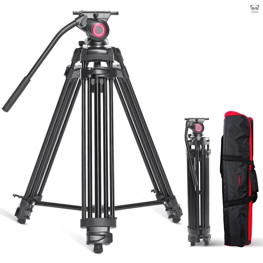 miliboo MTT605A 66.9寸可反折三腳架 便攜鋁合金三腳架 3段式伸縮 10kg/22lbs承重 塑膠扳扣 | 蝦皮購物