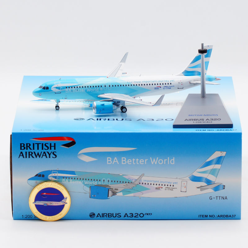 ARD-Models 1:200 飛機模型 合金 英國航空 空客A320NEO G-TTNA | 蝦皮購物