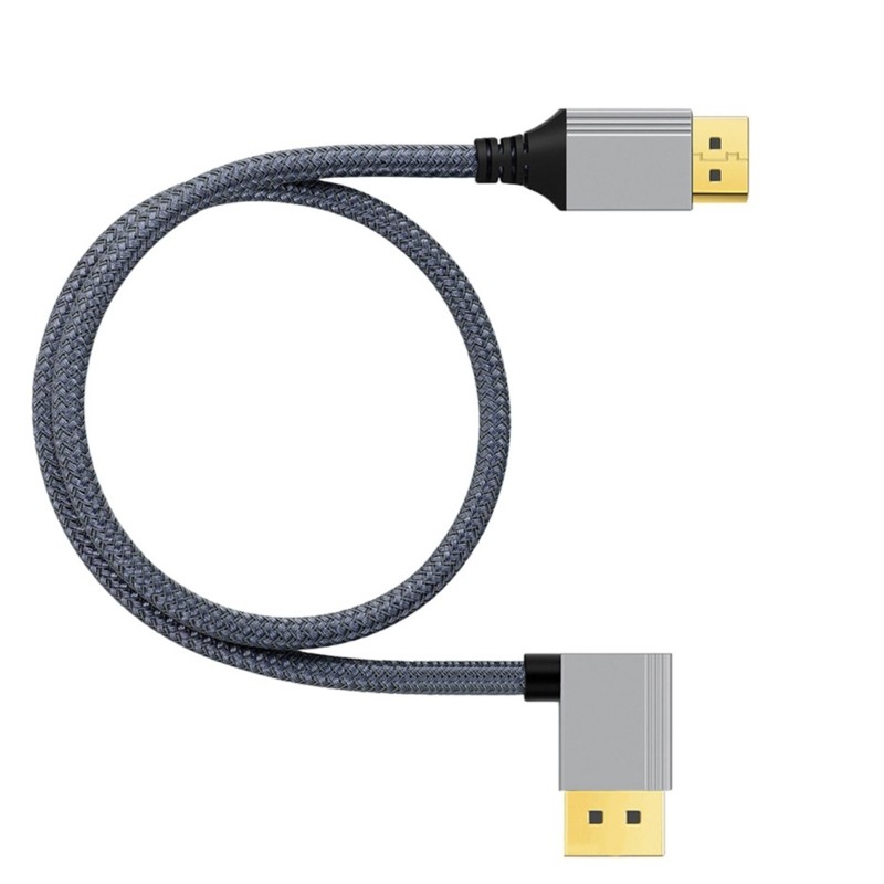 RR DP1 2 視頻線 4K 60Hz 分辨率直頭到直角連接線 DisplayPort 連接線 | 蝦皮購物