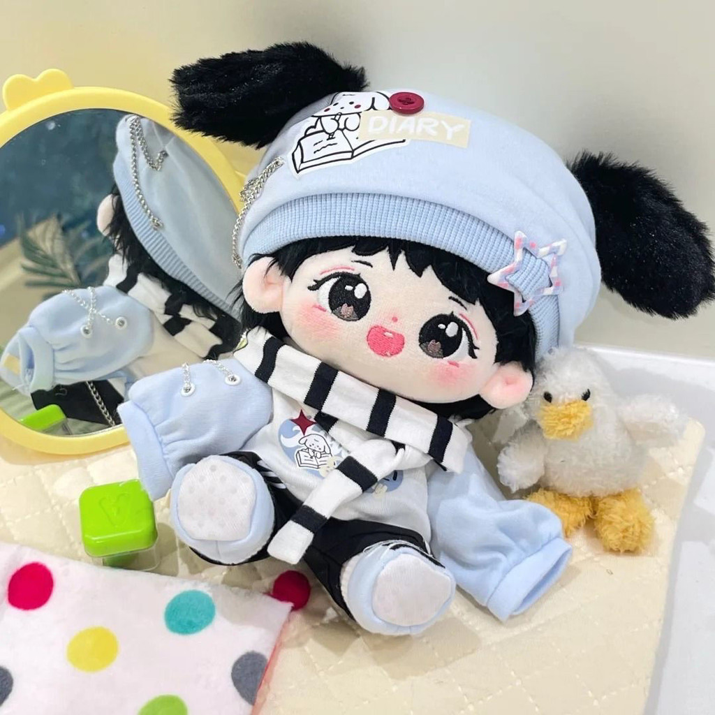臺灣出貨-tf家族四代楊博文屬性20cm棉花波紋娃娃玩偶週邊毛絨送人禮