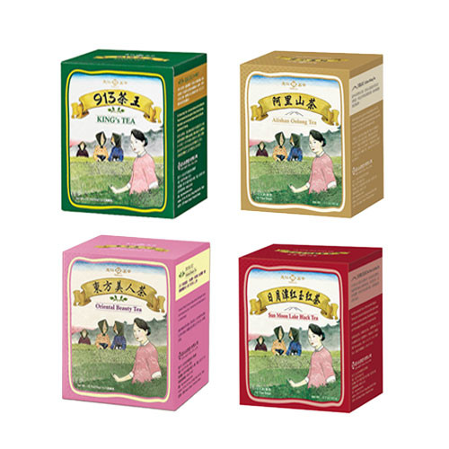 天仁茗茶原片茶包盒裝系列(913茶王/阿里山茶/東方美人茶/日月潭紅玉