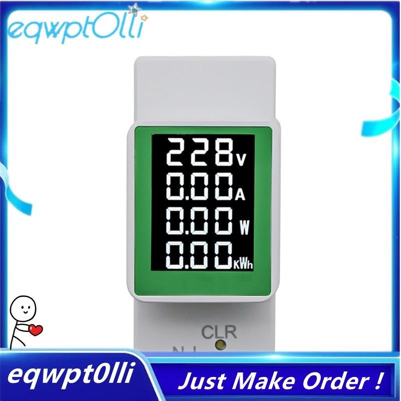 AC 50-300V Voltmetro digitale Amperometro 100A Wattmetro Potenza Energia Misuratore di frequenza Monitor di tensione Fattore di corrente Volt AmpHerz KWH 1 Pz (Size : AC 250-450V