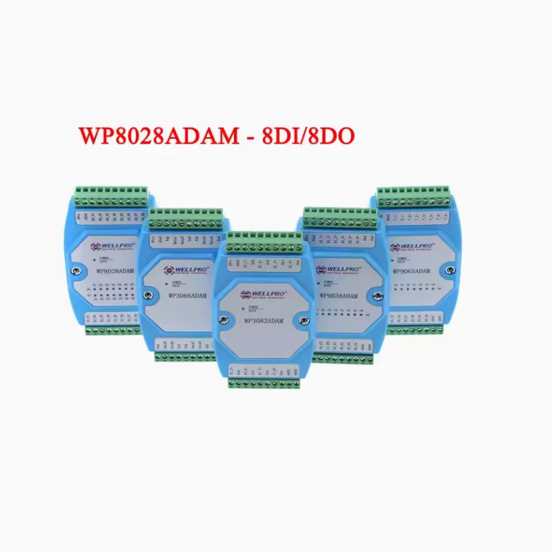 數字輸入輸出模塊隔離8DI/8DO RS485 MODBUS RTU WP8028ADAM NPN | 蝦皮購物