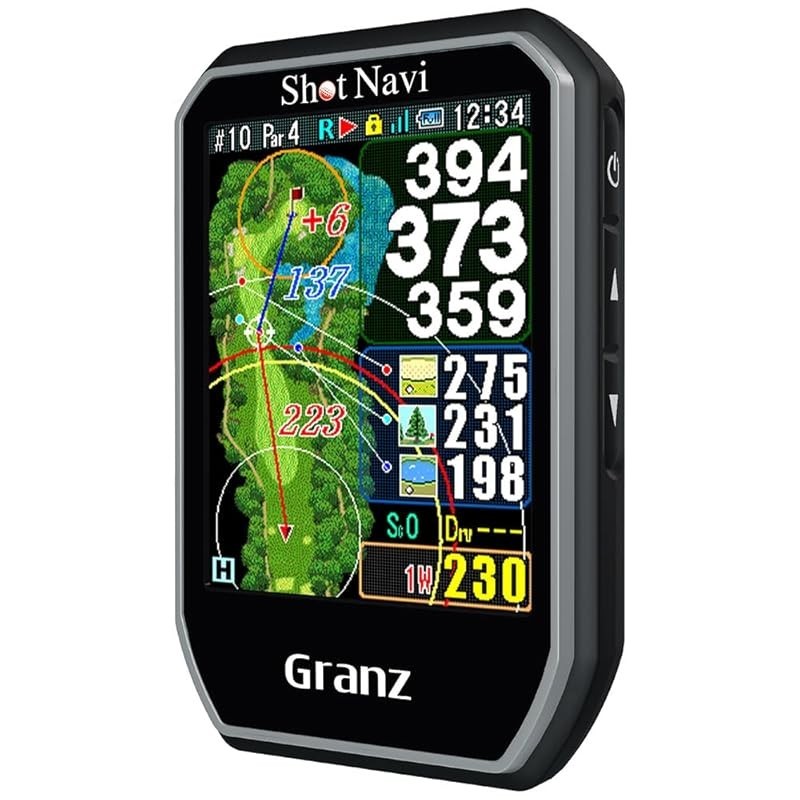 Shot Navi Granz BK高尔夫GPS触摸屏大字超轻量54g日本制造最先进