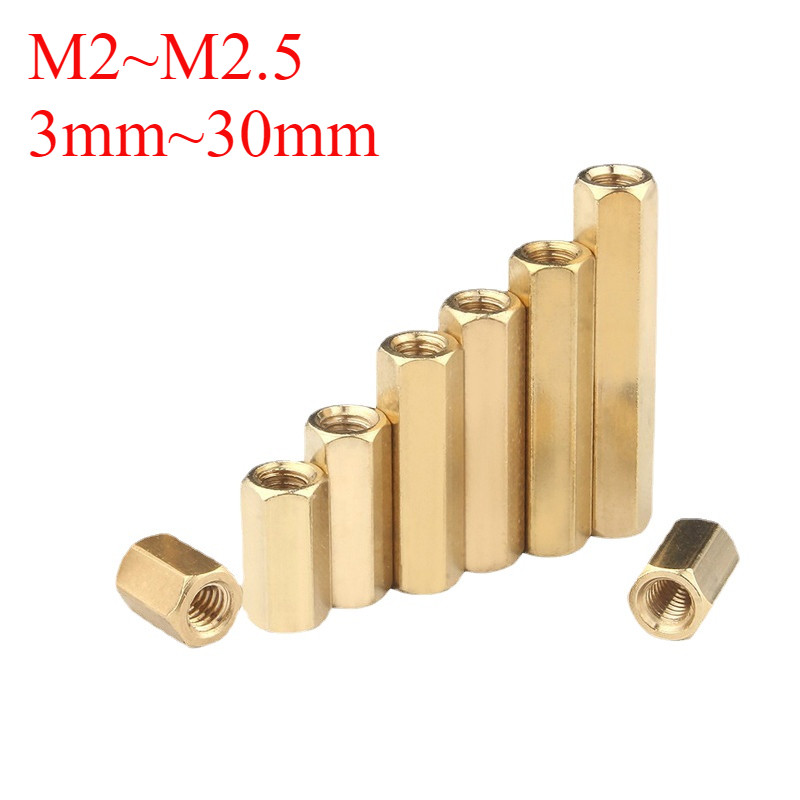 【YSL】雙通六角銅柱M2 M2.5雙通六角銅柱隔離柱螺母柱空心機箱主板電腦板螺柱 | 蝦皮購物