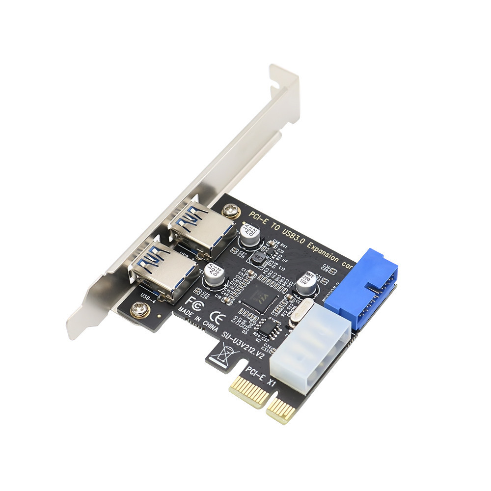 2 端口 PCI Express USB 3.0 前面板,帶控制卡適配器 4 針 20 針 | 蝦皮購物