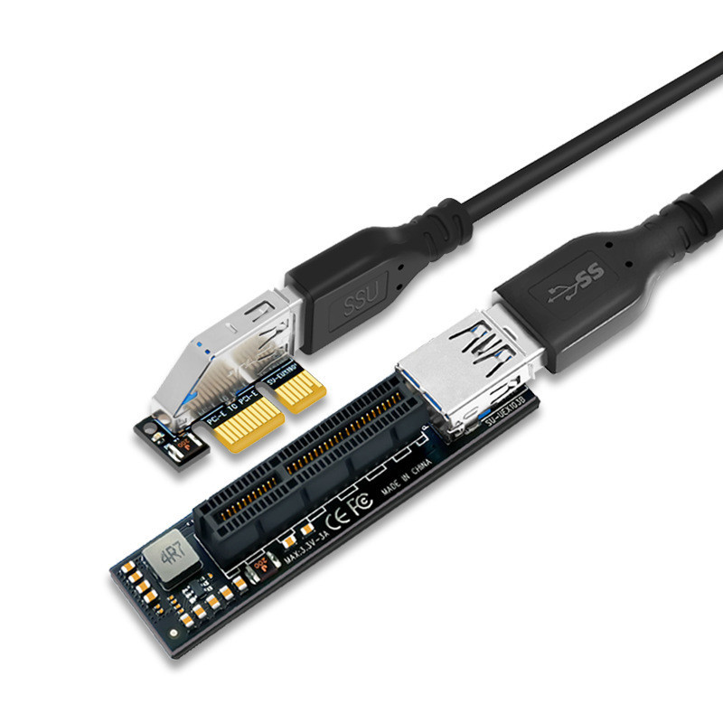 附加卡 PCI-E Riser PCIE PCI-Express X1 到 X4 Riser PCI E Riser 卡 | 蝦皮購物