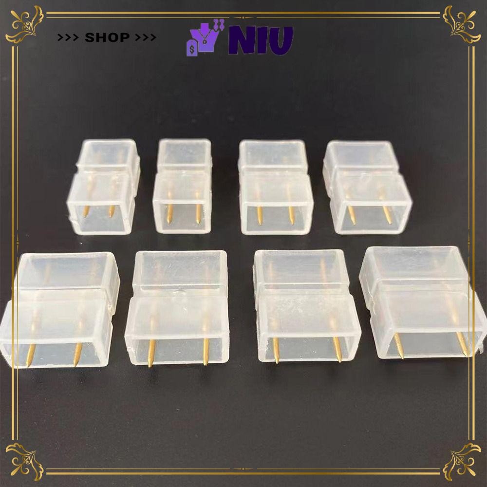 NIU 連接器,金色 2 針 3 針 LED 燈條連接器,耐用 6mm 7mm 8mm 9mm 10mm 銅端子連接器 | 蝦皮購物