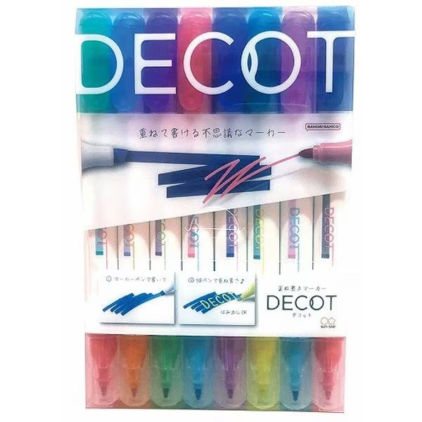 日本 sun-star DECOT 3 雙色螢光筆組/ 8入 eslite誠品 | 蝦皮購物