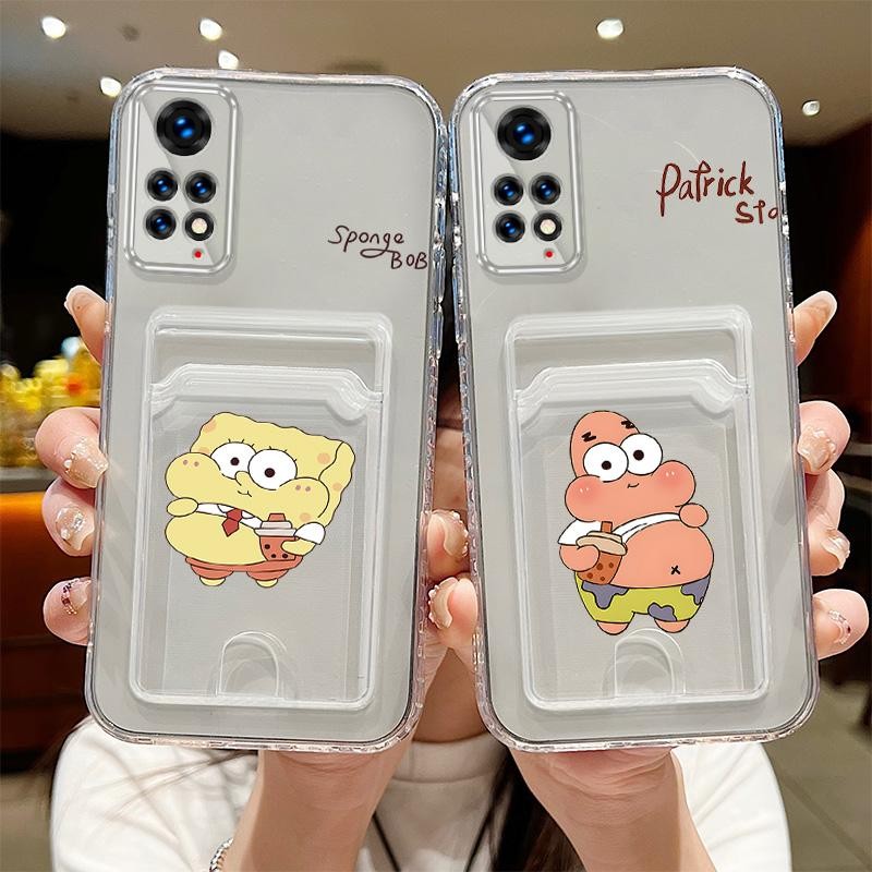 Redmi Note 11 11s 12 Pro 4G 卡通矽膠女孩軟 TPU 透明 Patrick Star Spon | 蝦皮購物