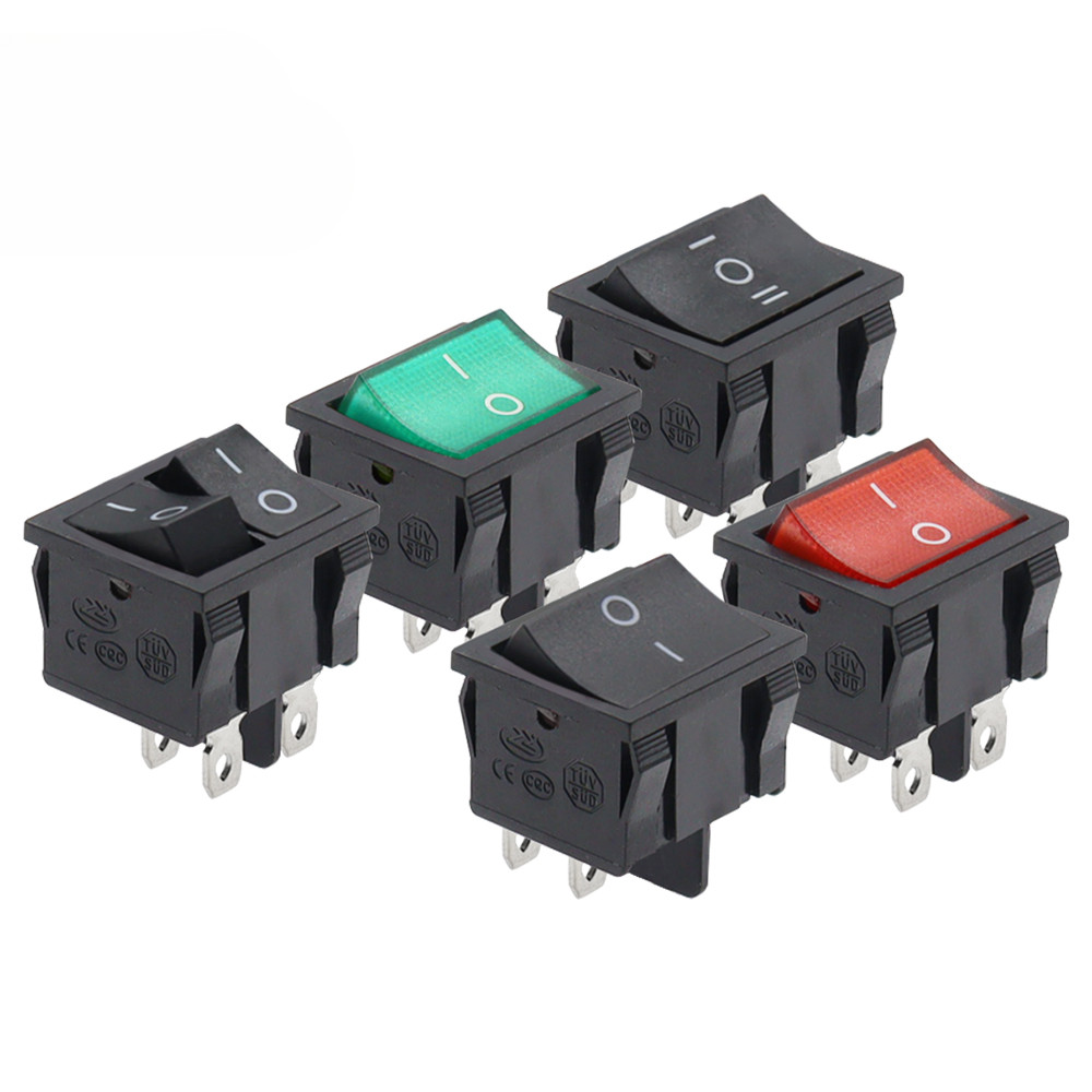 1pcs KCD5 21x24mm 21*24mm 翹板開關套件 4 Pin 6Pin 2 位置 3 位置 6A/12A | 蝦皮購物
