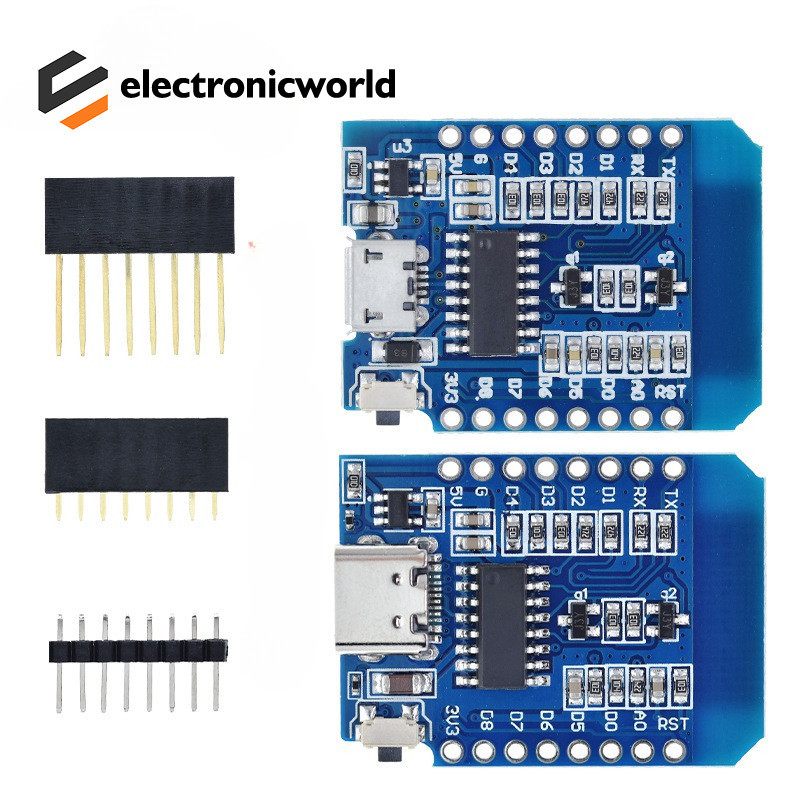 D1 Mini TYPE-C/MICRO ESP8266 ESP-12F CH340G V2 USB D1 Mini W | 蝦皮購物