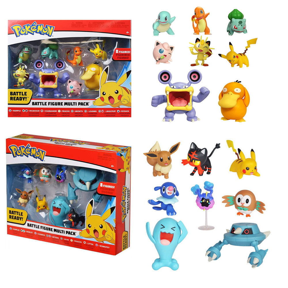 2DXJ 神奇寶貝精靈寶可夢Pokemon皮卡丘口袋妖怪戰鬥公仔套裝手辦模型 | 蝦皮購物