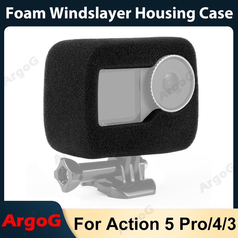 Argog Foam Windslayer 外殼適用於 DJI OSMO Action 5 Pro/4/3 防風泡沫降噪 | 蝦皮購物