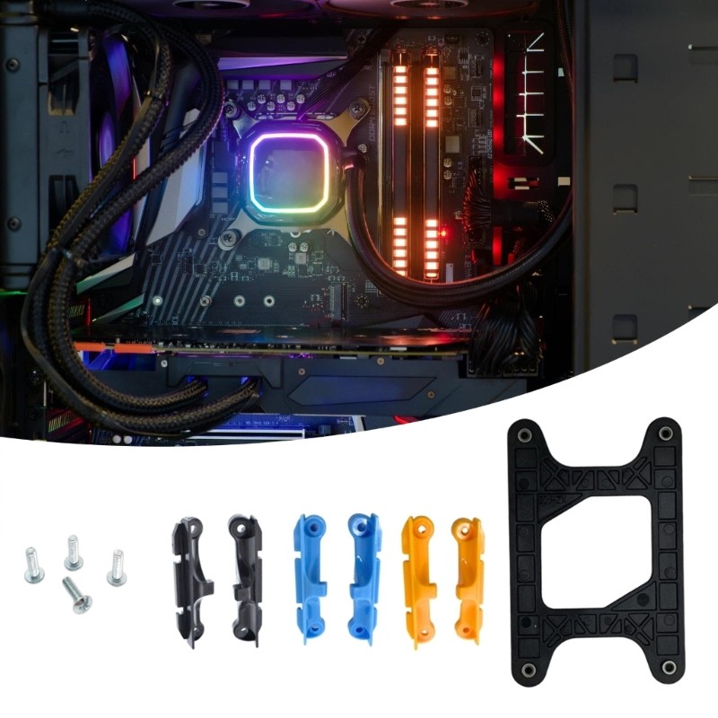 【套裝】 AM4 AM5 背板 CPU 風扇冷卻器安裝支架背板背板鐵板適用於 AM4 B350 X370 A320 X4 | 蝦皮購物