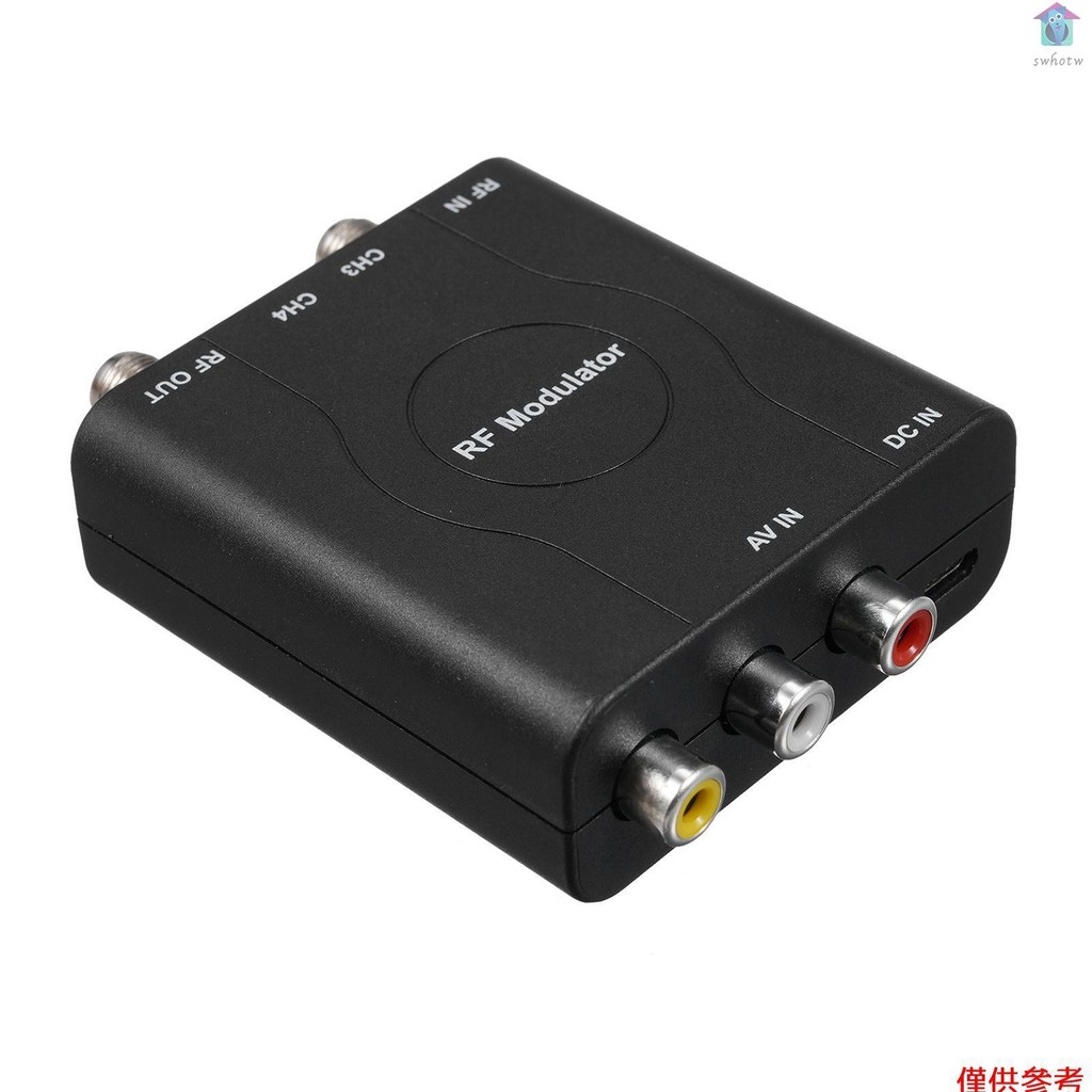 【SHTW】RF Modulator AV to RF Converter NTSC CH3/CH4 Channels | 蝦皮購物