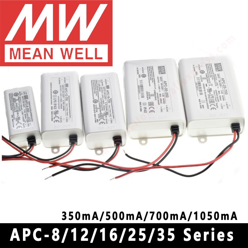 明緯 APC-8/12/16/25/35-250/350/500/700/1050mA 明緯室內 LED 照明 SMPS | 蝦皮購物
