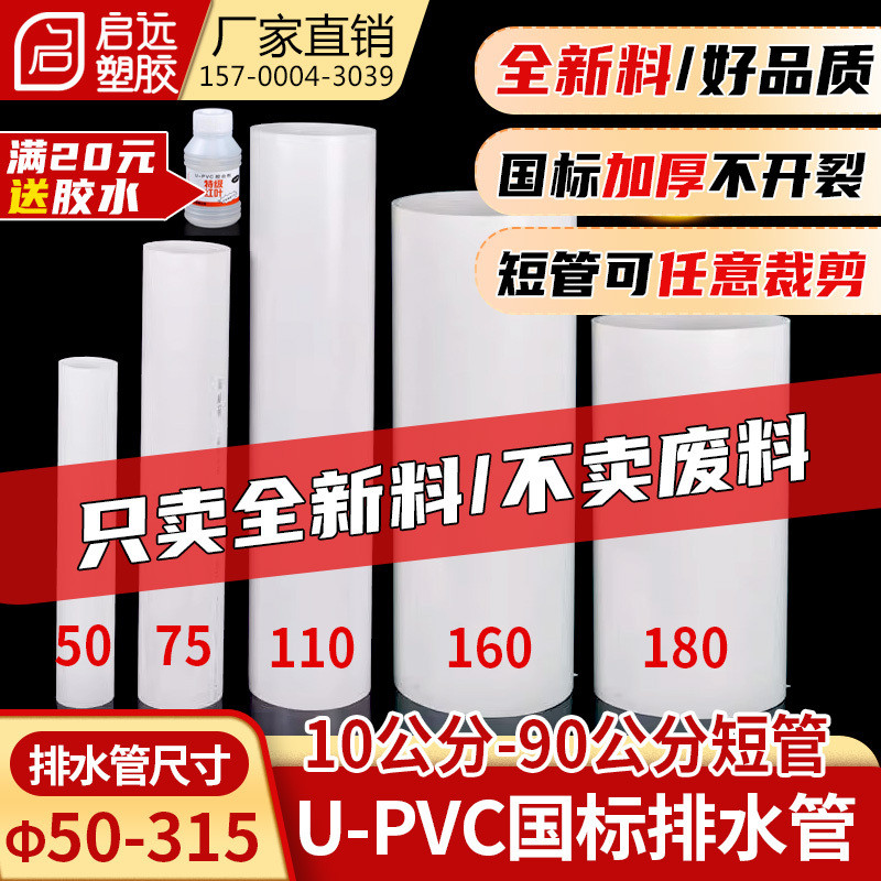 【可開發票】pvc管排水管圓管短管下水筦道通風管1060公分材配件5075110160200 | 蝦皮購物