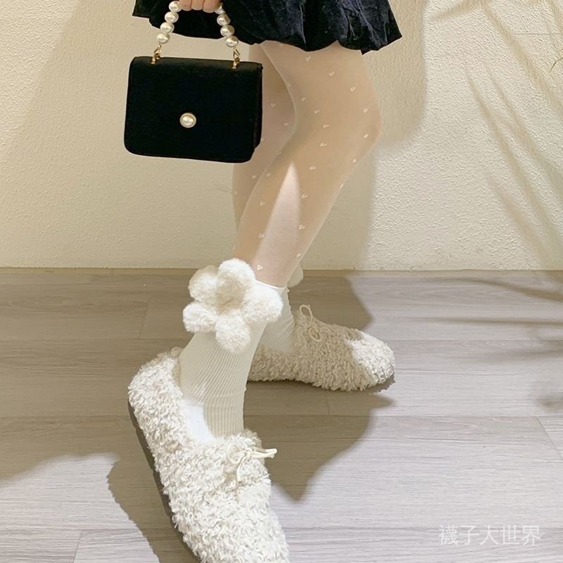 DOTLovely🌸可愛疊疊樂中長襪 main image 1