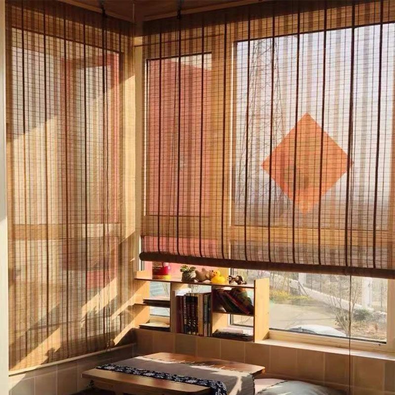 室外上漆竹簾捲簾 竹製窗簾 家用陽臺遮陽簾 戶外凉亭捲簾 防水防黴防曬竹捲簾 茶室捲簾 | 蝦皮購物